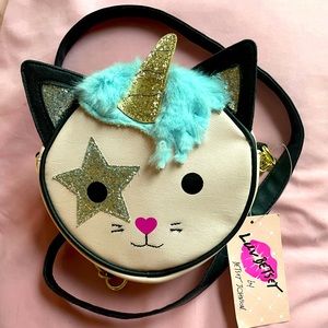 NWT betsey Johnson pink unicorn crossbody